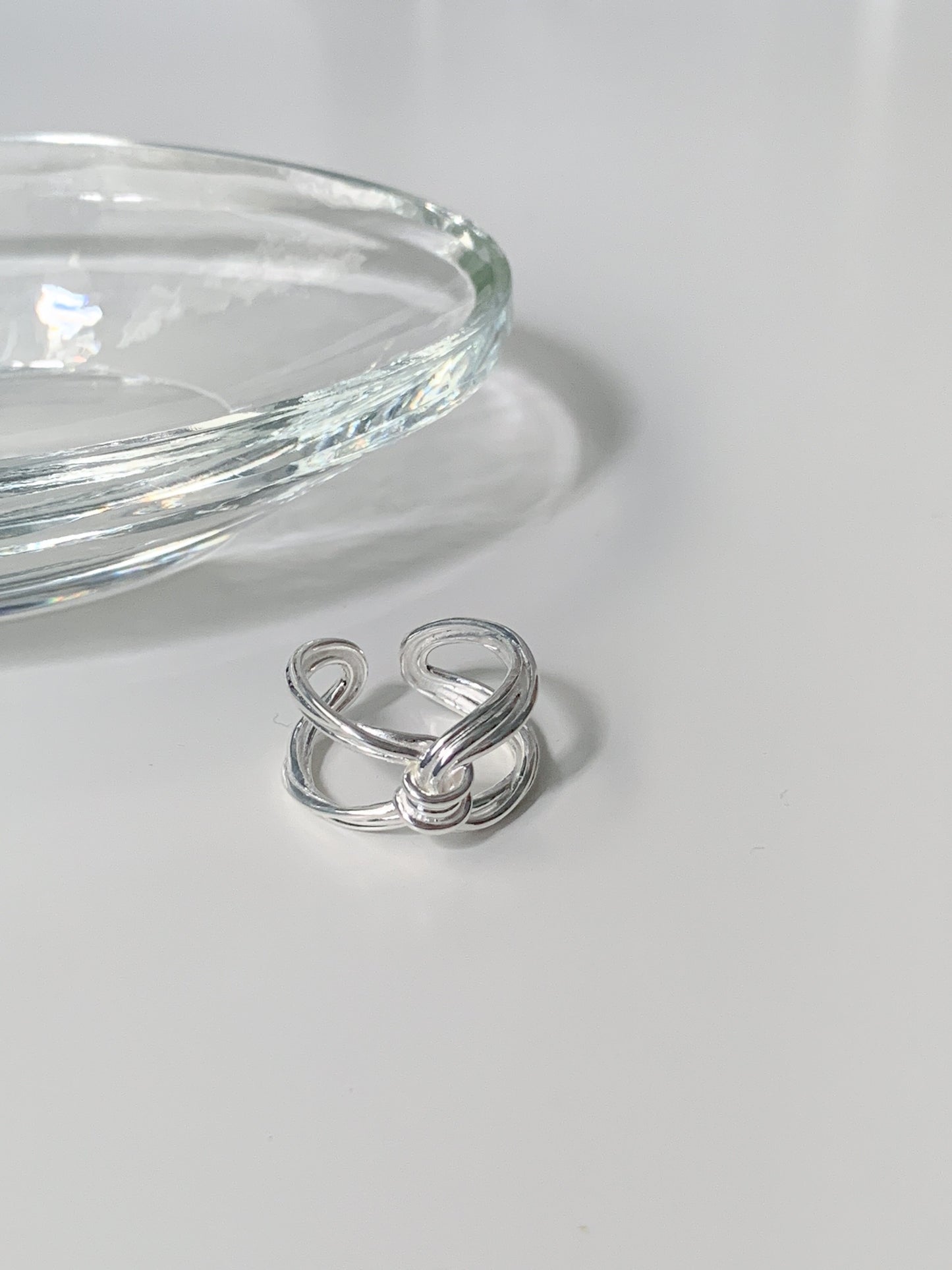 X Buckle Twist Ring