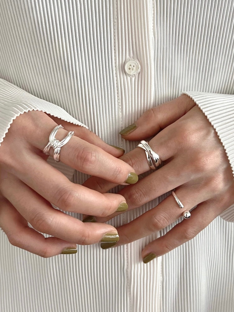 X Buckle Twist Ring