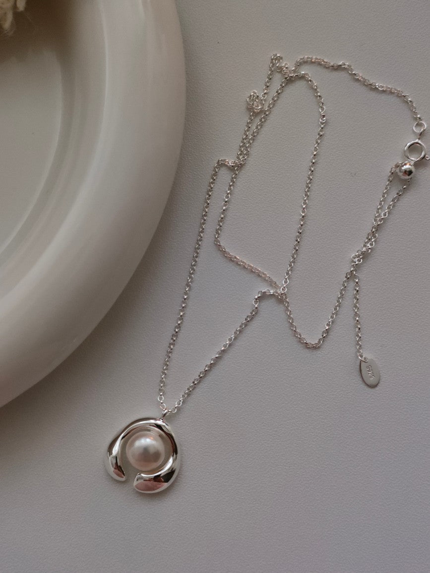 Sun Egg Freshwater Pearl Necklace