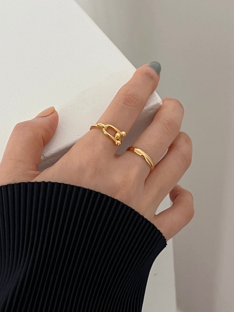 Horseshoe Stud Ring