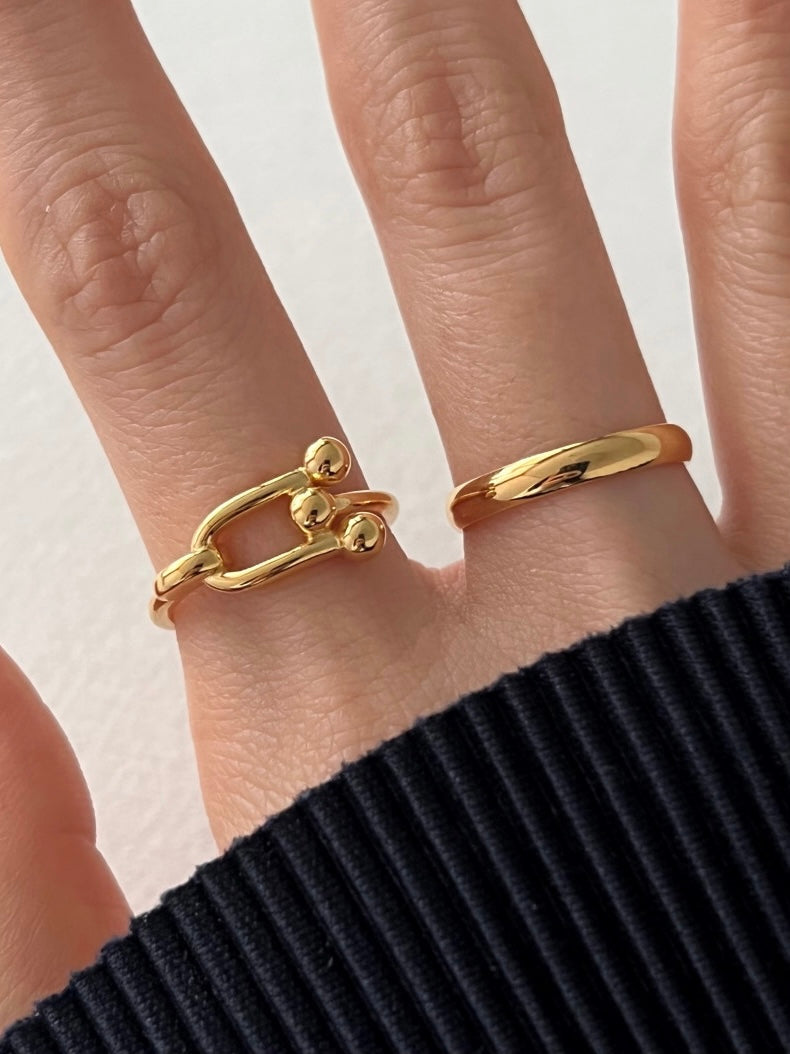 Horseshoe Stud Ring