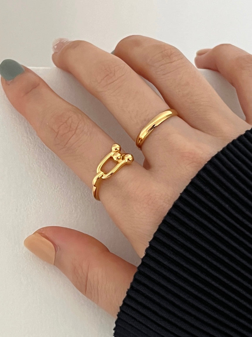 Horseshoe Stud Ring