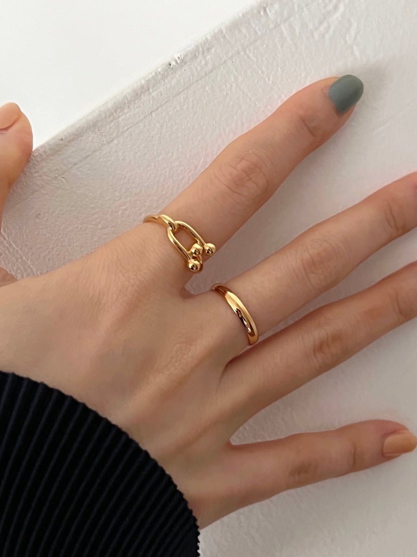 Horseshoe Stud Ring