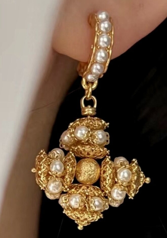 Classical Rococo Handmade Earrings